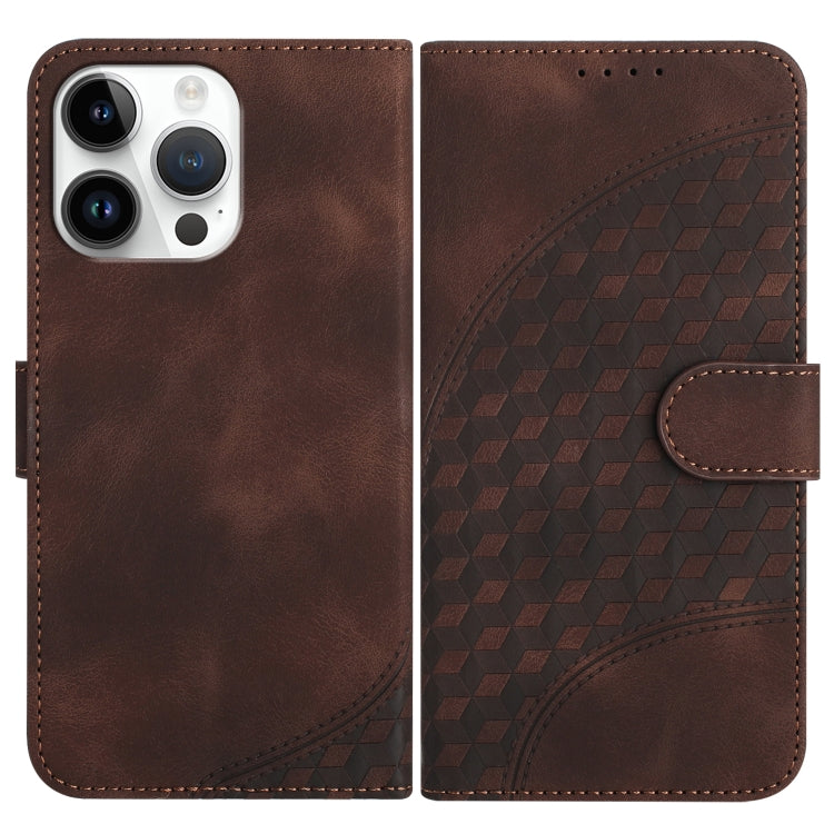 YX0060 Handyhülle aus Leder mit geprägtem Elefantenkopf und Umhängeband, für iPhone 14 Pro, für iPhone 14 Pro Max, für iPhone SE 2022/SE 2020/6/7/8