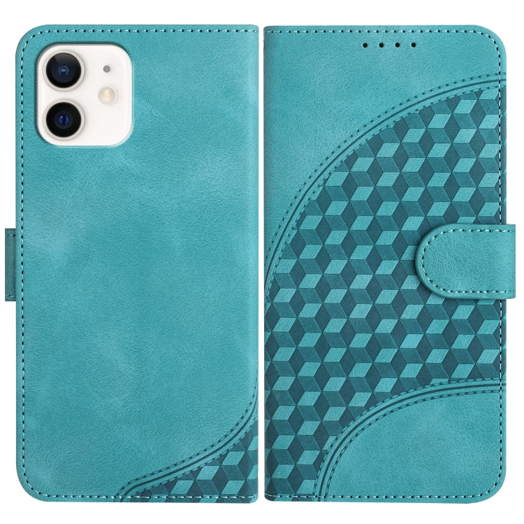 Elephant Head Embossed Phone Case with Lanyard – PU Leather Wallet Cover