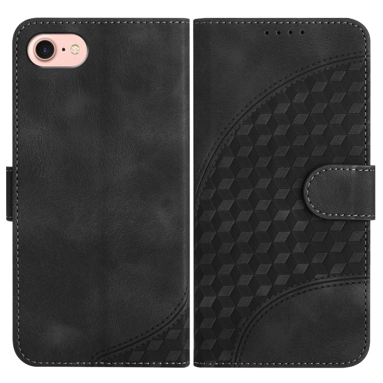 YX0060 Handyhülle aus Leder mit geprägtem Elefantenkopf und Umhängeband, für iPhone 14 Pro, für iPhone 14 Pro Max, für iPhone SE 2022/SE 2020/6/7/8