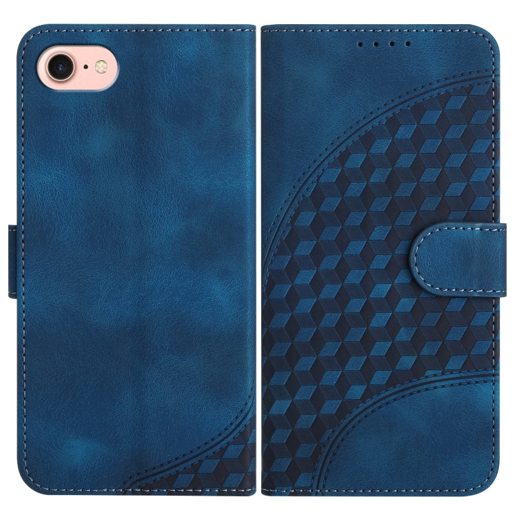 YX0060 Handyhülle aus Leder mit geprägtem Elefantenkopf und Umhängeband, für iPhone 14 Pro, für iPhone 14 Pro Max, für iPhone SE 2022/SE 2020/6/7/8