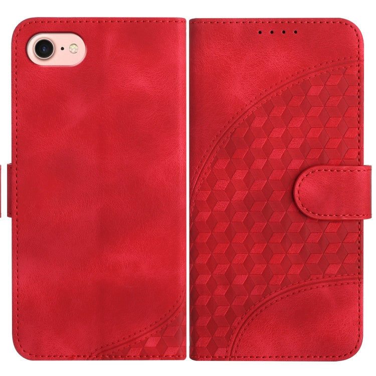 YX0060 Handyhülle aus Leder mit geprägtem Elefantenkopf und Umhängeband, für iPhone 14 Pro, für iPhone 14 Pro Max, für iPhone SE 2022/SE 2020/6/7/8