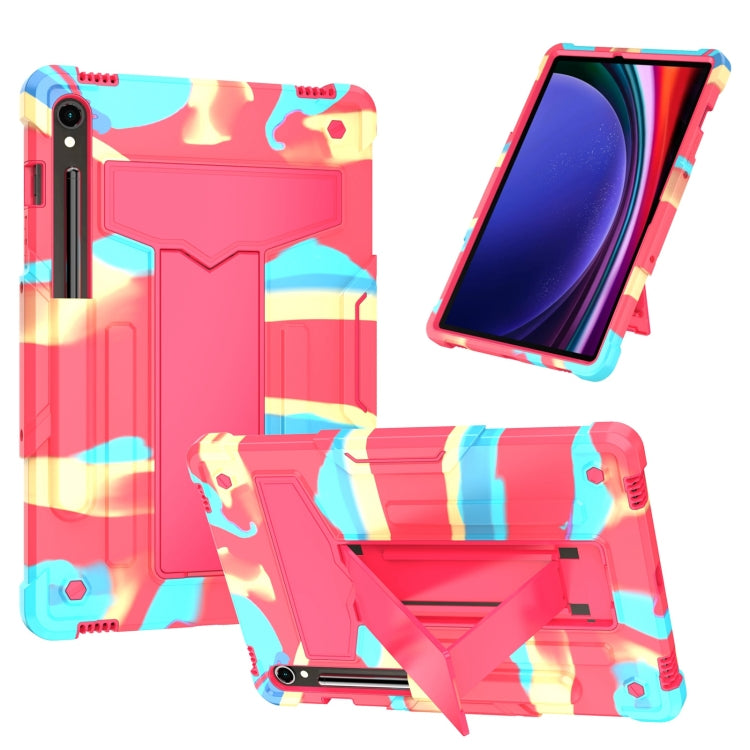 T Holder Roboter Silikon Hybrid PC Tablet Hülle, Für Samsung Galaxy Tab S9 FE+ / S9+, Für Samsung Galaxy Tab S9 FE / S9, Für Samsung Galaxy Tab A9+, Für Samsung Galaxy Tab A9