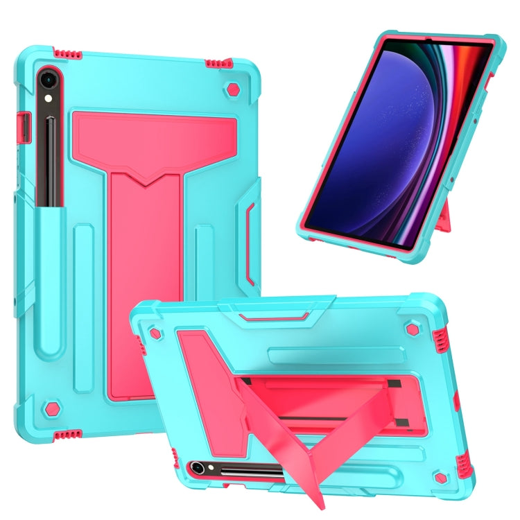 T Holder Roboter Silikon Hybrid PC Tablet Hülle, Für Samsung Galaxy Tab S9 FE+ / S9+, Für Samsung Galaxy Tab S9 FE / S9, Für Samsung Galaxy Tab A9+, Für Samsung Galaxy Tab A9