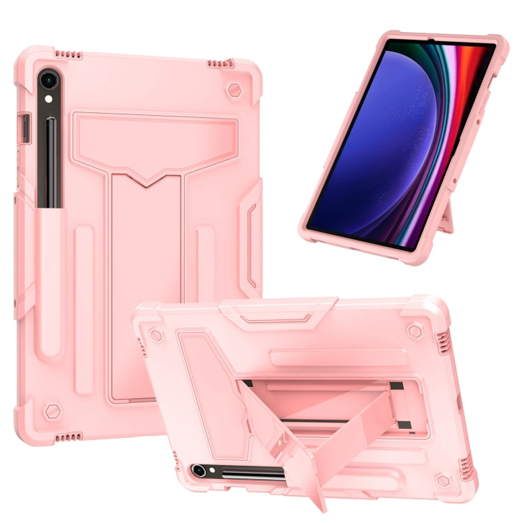 T Holder Roboter Silikon Hybrid PC Tablet Hülle, Für Samsung Galaxy Tab S9 FE+ / S9+, Für Samsung Galaxy Tab S9 FE / S9, Für Samsung Galaxy Tab A9+, Für Samsung Galaxy Tab A9