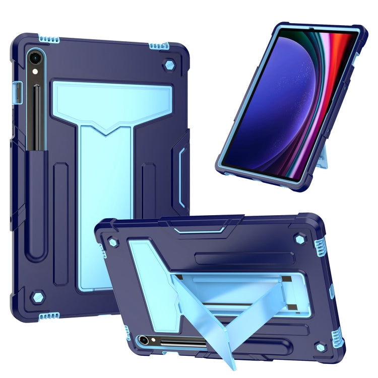 T Holder Roboter Silikon Hybrid PC Tablet Hülle, Für Samsung Galaxy Tab S9 FE+ / S9+, Für Samsung Galaxy Tab S9 FE / S9, Für Samsung Galaxy Tab A9+, Für Samsung Galaxy Tab A9