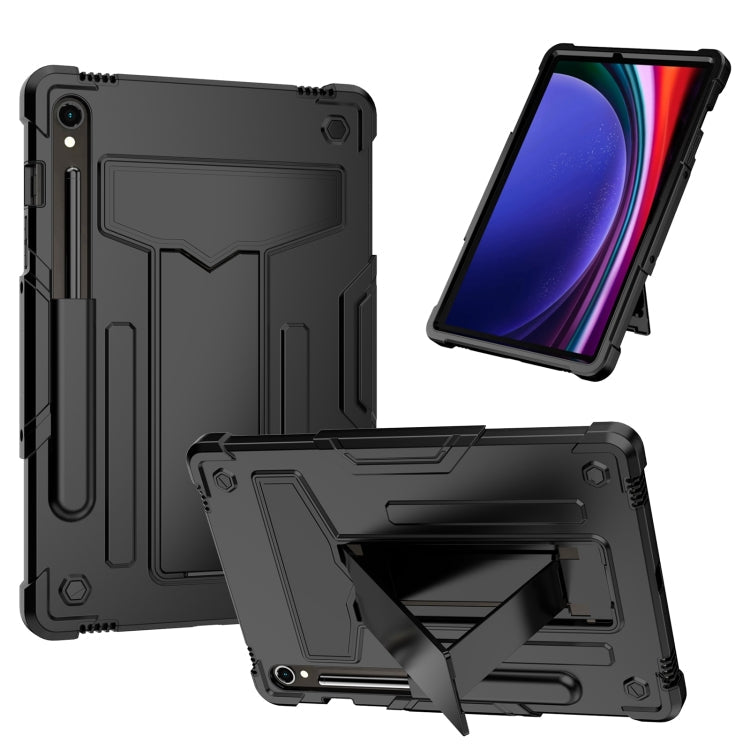 T Holder Roboter Silikon Hybrid PC Tablet Hülle, Für Samsung Galaxy Tab S9 FE+ / S9+, Für Samsung Galaxy Tab S9 FE / S9, Für Samsung Galaxy Tab A9+, Für Samsung Galaxy Tab A9