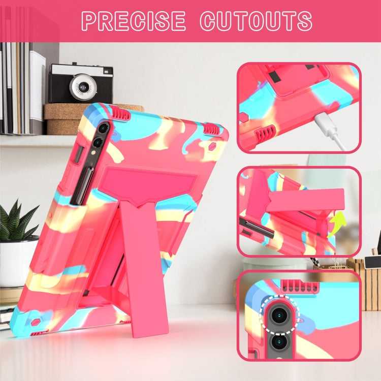T Holder Roboter Silikon Hybrid PC Tablet Hülle, Für Samsung Galaxy Tab S9 FE+ / S9+, Für Samsung Galaxy Tab S9 FE / S9, Für Samsung Galaxy Tab A9+, Für Samsung Galaxy Tab A9