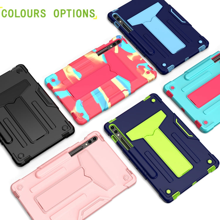 T Holder Roboter Silikon Hybrid PC Tablet Hülle, Für Samsung Galaxy Tab S9 FE+ / S9+, Für Samsung Galaxy Tab S9 FE / S9, Für Samsung Galaxy Tab A9+, Für Samsung Galaxy Tab A9