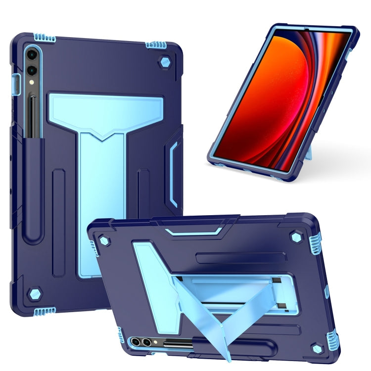 T Holder Roboter Silikon Hybrid PC Tablet Hülle, Für Samsung Galaxy Tab S9 FE+ / S9+, Für Samsung Galaxy Tab S9 FE / S9, Für Samsung Galaxy Tab A9+, Für Samsung Galaxy Tab A9
