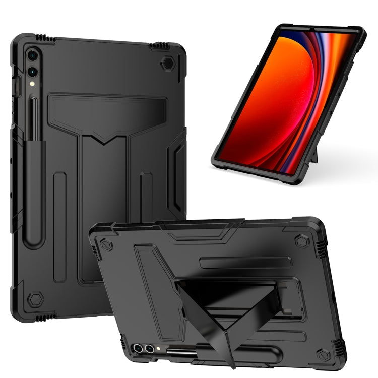 T Holder Roboter Silikon Hybrid PC Tablet Hülle, Für Samsung Galaxy Tab S9 FE+ / S9+, Für Samsung Galaxy Tab S9 FE / S9, Für Samsung Galaxy Tab A9+, Für Samsung Galaxy Tab A9