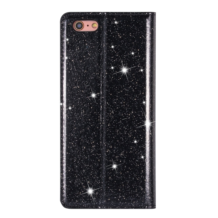 Estuche de cuero ultrafino con purpurina magnética de apertura horizontal con soporte y ranuras para tarjetas, para iPhone 6 Plus, para iPhone 8/7, para iPhone 8 Plus/7 Plus, para iPhone 11