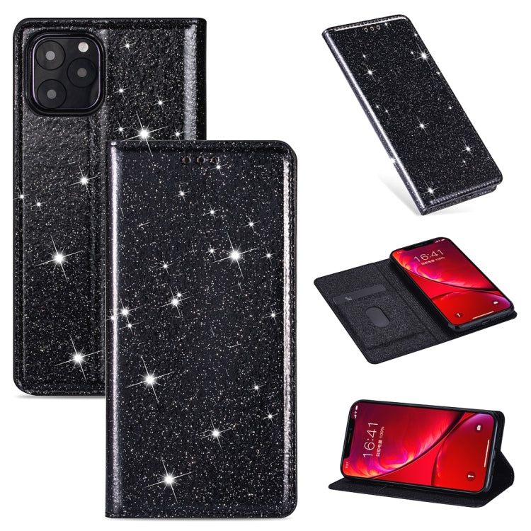 Estuche de cuero ultrafino con purpurina magnética de apertura horizontal con soporte y ranuras para tarjetas, para iPhone 6 Plus, para iPhone 8/7, para iPhone 8 Plus/7 Plus, para iPhone 11