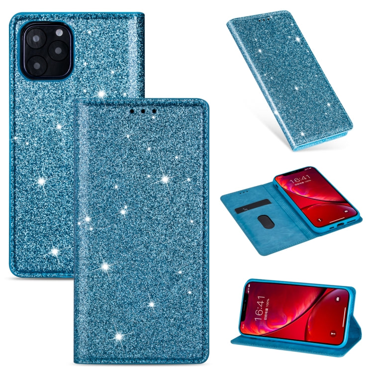 Estuche de cuero ultrafino con purpurina magnética de apertura horizontal con soporte y ranuras para tarjetas, para iPhone 6 Plus, para iPhone 8/7, para iPhone 8 Plus/7 Plus, para iPhone 11