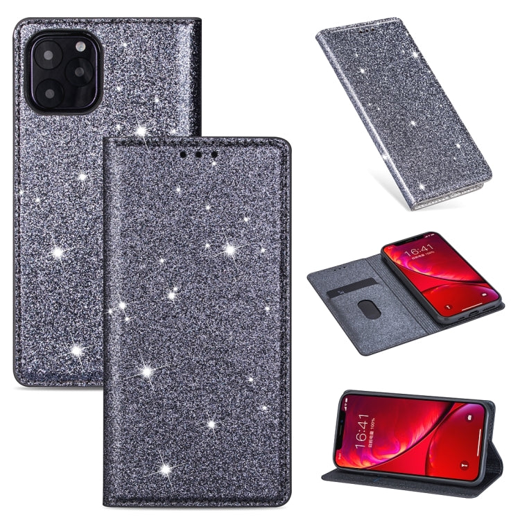 Estuche de cuero ultrafino con purpurina magnética de apertura horizontal con soporte y ranuras para tarjetas, para iPhone 6 Plus, para iPhone 8/7, para iPhone 8 Plus/7 Plus, para iPhone 11