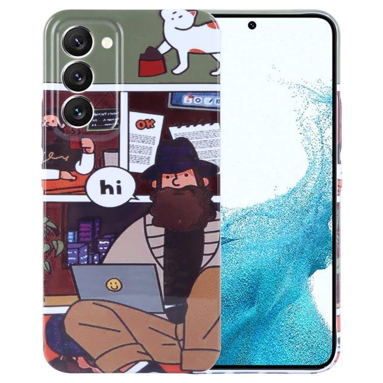 Painted Pattern PC Phone Case for Samsung Galaxy S22 5G