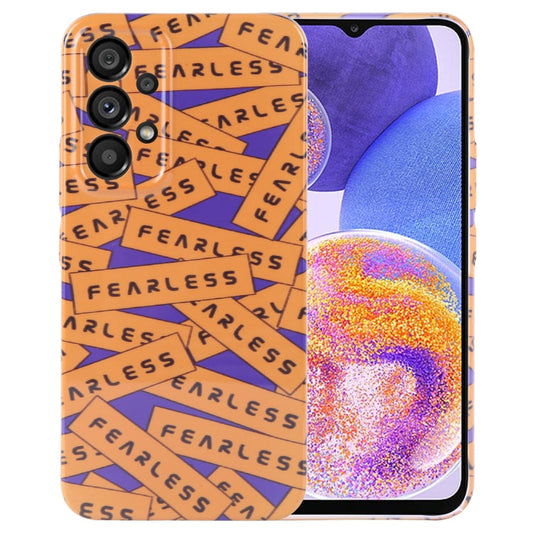 Funda de PC para teléfono con patrón pintado y agujero preciso, para Samsung Galaxy A23