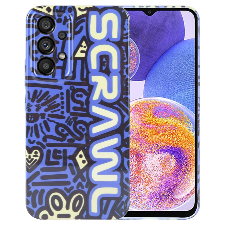 Bemalte Muster Präzise Loch PC Handyhülle, für Samsung Galaxy A23