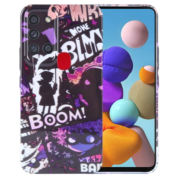 Samsung Galaxy A21s Painted Pattern Phone Case – Artistic PC Cover