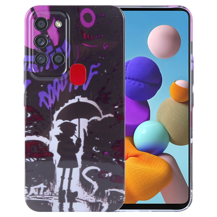 Samsung Galaxy A21s Painted Pattern Phone Case – Artistic PC Cover
