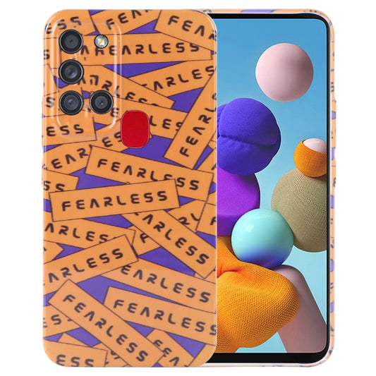 Funda para teléfono con patrón pintado Samsung Galaxy A21s – Carcasa artística de PC