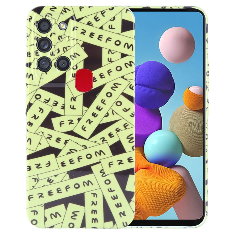 Samsung Galaxy A21s Painted Pattern Phone Case – Artistic PC Cover