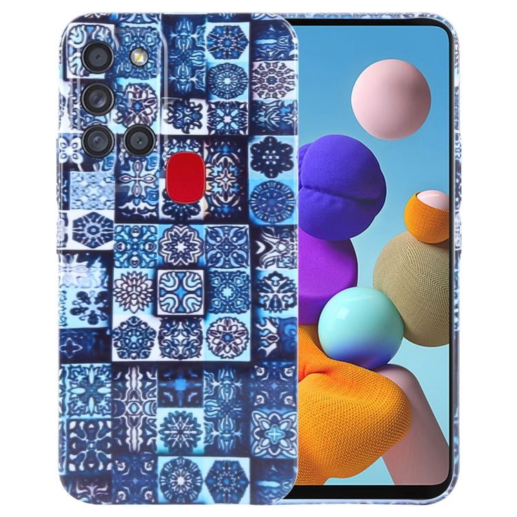 Samsung Galaxy A21s Painted Pattern Phone Case – Artistic PC Cover