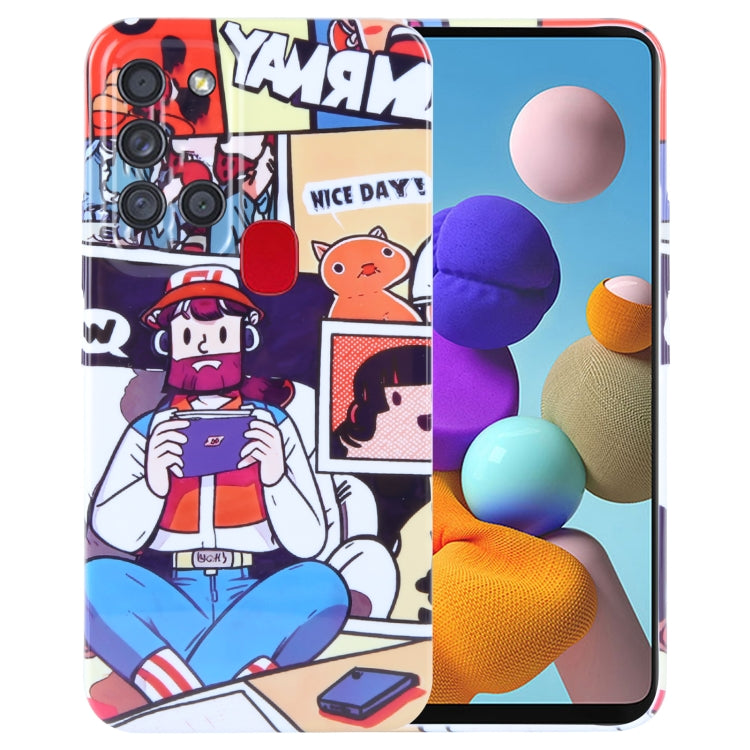 Samsung Galaxy A21s Painted Pattern Phone Case – Artistic PC Cover