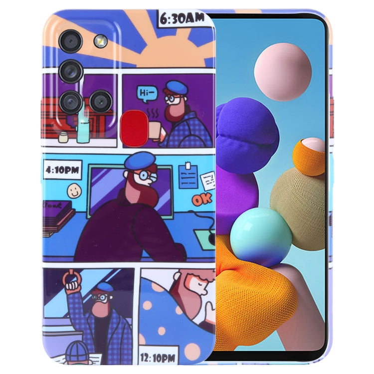 Samsung Galaxy A21s Painted Pattern Phone Case – Artistic PC Cover
