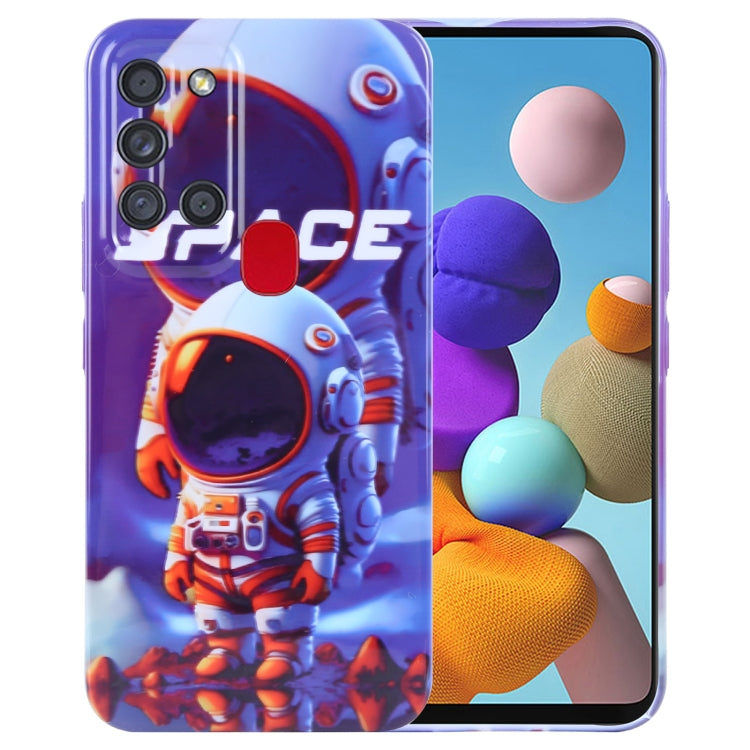 Samsung Galaxy A21s Painted Pattern Phone Case – Artistic PC Cover
