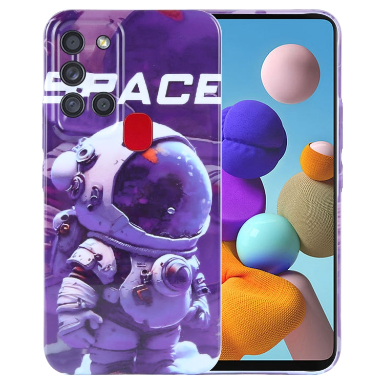 Samsung Galaxy A21s Painted Pattern Phone Case – Artistic PC Cover