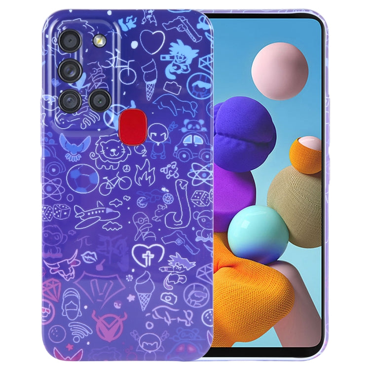 Samsung Galaxy A21s Painted Pattern Phone Case – Artistic PC Cover