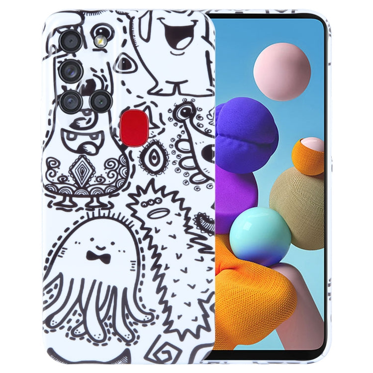 Samsung Galaxy A21s Painted Pattern Phone Case – Artistic PC Cover