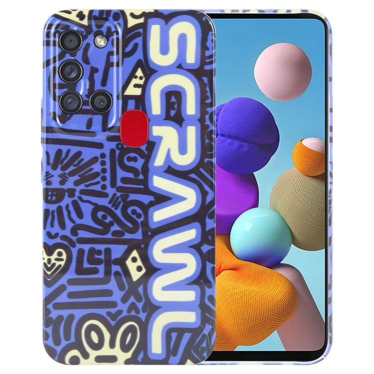 Samsung Galaxy A21s Painted Pattern Phone Case – Artistic PC Cover