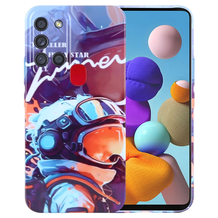 Samsung Galaxy A21s Painted Pattern Phone Case – Artistic PC Cover