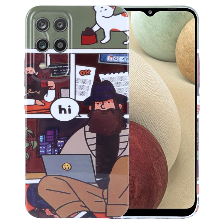 Funda de PC con diseño pintado para Samsung Galaxy A12