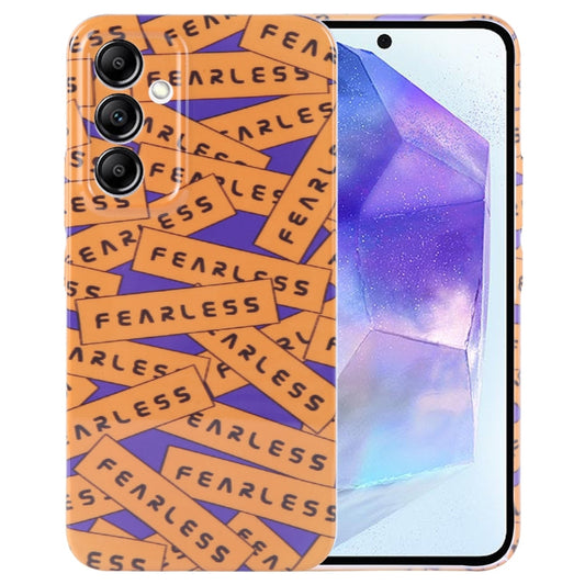 Funda de teléfono de PC con patrón pintado para Samsung Galaxy A55 5G