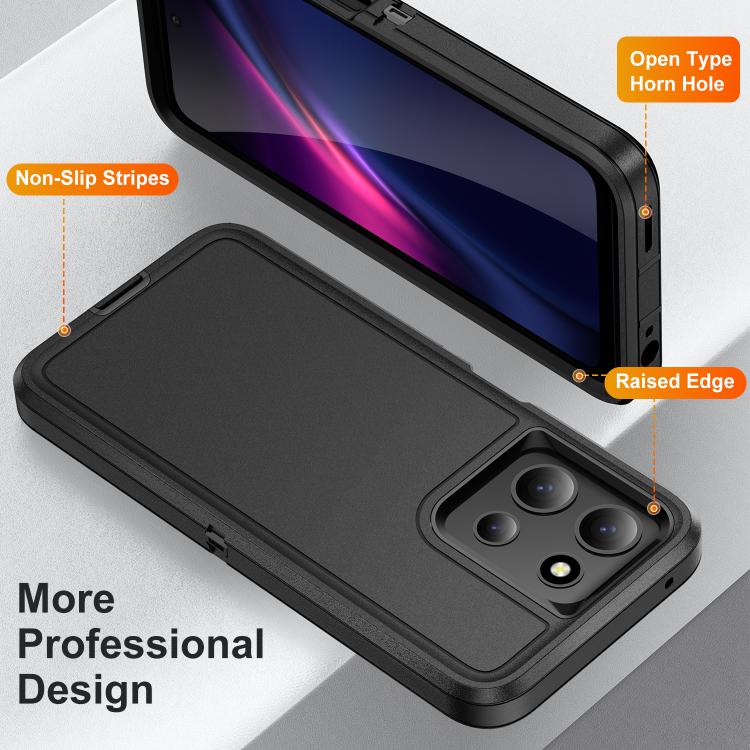 Waterproof Rugged Phone Case for Motorola Moto G 5G 2025 / Moto G Stylus 5G 2024 / Moto G Play 5G 2024 – Heavy Duty PC & Silicone Cover