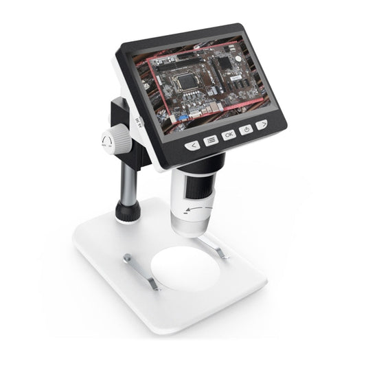 1080P Digitalmikroskop | 4,3" LCD-Bildschirm | 1000-facher Zoom | 0–40 mm Fokus | 8 LEDs