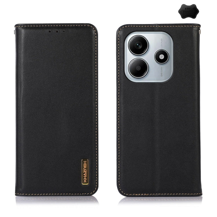 KHAZNEH Leather Wallet Phone Case | Xiaomi Redmi | Card Slot & RFID Blocking | 4 Colours