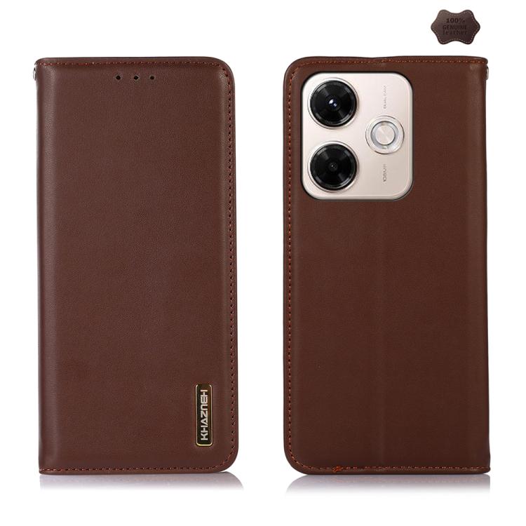 KHAZNEH Leather Wallet Phone Case | Xiaomi Redmi | Card Slot & RFID Blocking | 4 Colours
