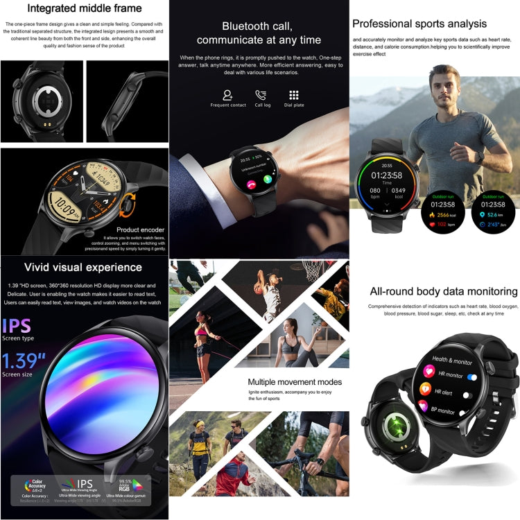 ZW63 Smart Watch - 1.39" Round Display with Health Monitoring