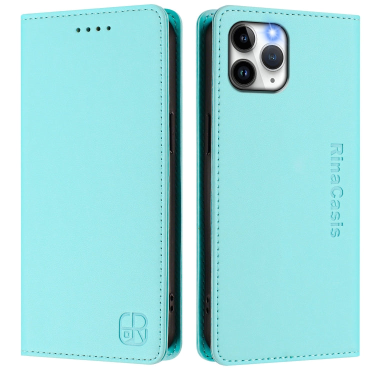 RFID Blocking Leather Wallet Case for iPhone 11 | 11 Pro | 11 Pro Max | Magnetic Flip Cover with Card Slots & Stand