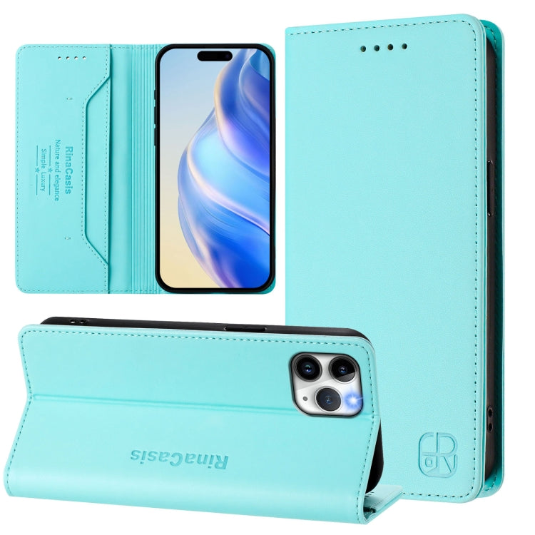 RFID Blocking Leather Wallet Case for iPhone 11 | 11 Pro | 11 Pro Max | Magnetic Flip Cover with Card Slots & Stand