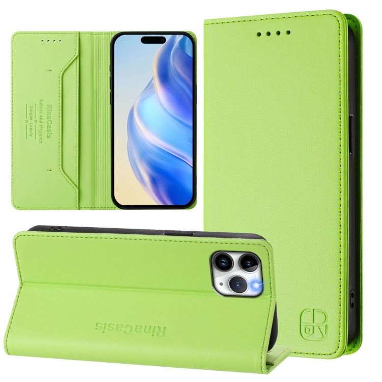 RFID Blocking Leather Wallet Case for iPhone 11 | 11 Pro | 11 Pro Max | Magnetic Flip Cover with Card Slots & Stand