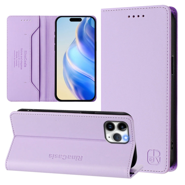 RFID Blocking Leather Wallet Case for iPhone 11 | 11 Pro | 11 Pro Max | Magnetic Flip Cover with Card Slots & Stand
