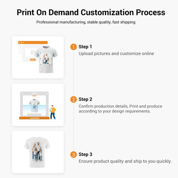 Orange Alphabet Print Modal T-Shirt | Round Neck, Short Sleeve | S–5XL | Print On Demand
