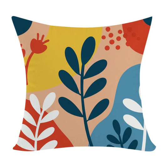 Bunte Äste bedruckter Sofakissenbezug ohne Füllung, Druck auf Anfrage, 35x35cm, 40x40cm, 45x45cm