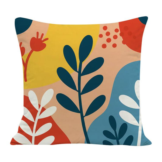 Bunte Äste bedruckter Sofakissenbezug ohne Füllung, Druck auf Anfrage, 35x35cm, 40x40cm, 45x45cm