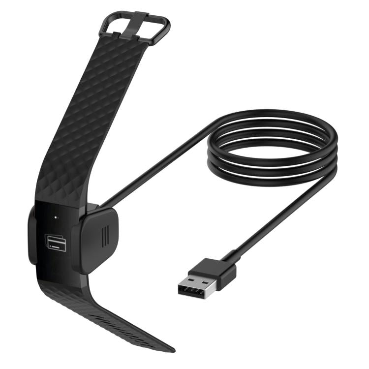 xDfind USB-A Port Watch Charging Clip Cargador de reloj, Longitud: 1m, Para Fitbit Charge 3 / 4