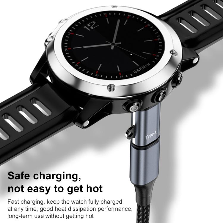 Garmin Watch USB-C Charging Adapter – Compatible with Fenix 8/7X, Venu, Forerunner & More